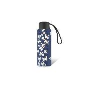 Mini parapluie pliant ultraléger et compact pour femme - Bleu médiéval
