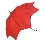 Parapluie long - Large 105 cm - Ouverture automatique - Rouge