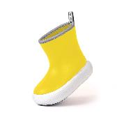 Bottines épaisses - Bottes de pluie pour enfants avec bordure réfléchissante - Semelle antidérapante - Jaune - Taille 30-31