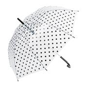 Parapluie droit - ouverture automatique - Transparent&Pois