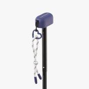 Mini parapluie pliable pour femme – Cinq volets – Protection UVP 50+ – Léger et compact – Avec pochette assortie et breloque en forme de cœur – Violette Vichy
