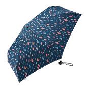 Ultra Mini parapluie pliant - Léger et compact - Résistant au vent - Gouttes de Pluie - Bleu