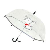 Parapluie cage à oiseaux transparent pour enfants - Bordure réfléchissante pour une grande visibilité la nuit - Extra sûr - Chien