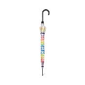 Parapluie cloche transparent - Ouverture automatique - Signature Stripes