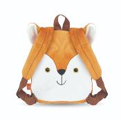 Sac à dos réversible Fanny Fox pour enfants - Peluche amovible - Bretelles réglables et souples - Mini sac de voyage mignon - Taille unique