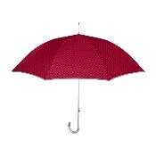 Parapluie long pour femme - Ouverture automatique - Protection Extra Large 112 cm - Bordure réfléchissante - Motif à carreaux rouge