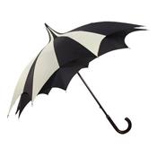 Parapluie D'Amazoni - pagode - forme étoile - coloris beige et noir