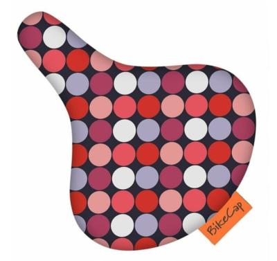 Housse de selle de vélo pour adolescents et adultes - Pastel à pois multiples