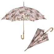 Parapluie écologique automatique - Fait de plastique recyclé - Large protection de 102 CM de diamètre - Motif orchidée