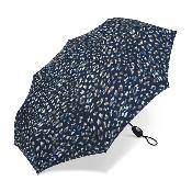 Automatique Mini parapluie pliant - Résistant au vent - Poignée à bouton - Douceur bleu