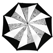 Parapluie long - Semi-transparent - Automatique - Fabrication française