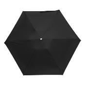 Parapluie Mini et compact pour femme - Noir avec poignée dorée